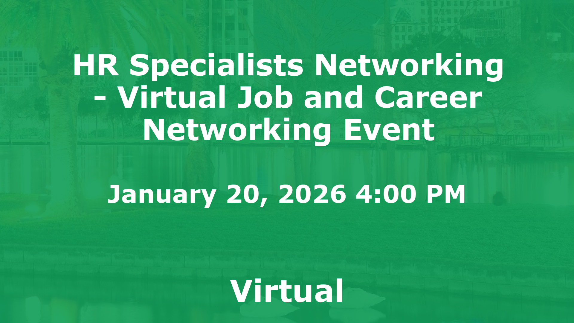 HR Specialists Networking - Virtual Job and Career Networking Event event image
